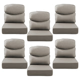 Belord patio deep seat cushion with 6-inch thickness, 24x24 inches, olefin fabric, removable cover in vibrant color options.