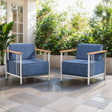Luxury 2-Piece Patio Set – 10" Thick Cushions & Weatherproof Design, BINGLI - Belord