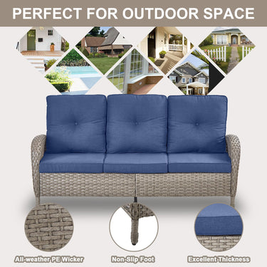 Outdoor Wicker Sofa, NDS Series - Belord