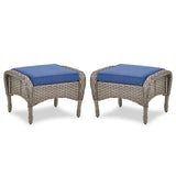 Outdoor Wicker Ottoman, NDS Series - Belord