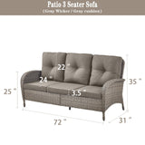 Outdoor Wicker Sofa, NDS Series - Belord