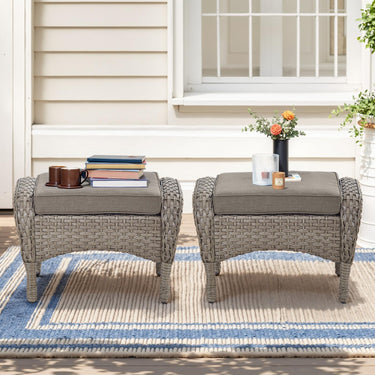 Outdoor Wicker Ottoman, NDS Series - Belord