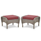 Outdoor Wicker Ottoman, NDS Series - Belord