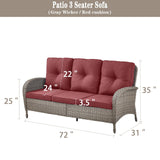 Outdoor Wicker Sofa, NDS Series - Belord