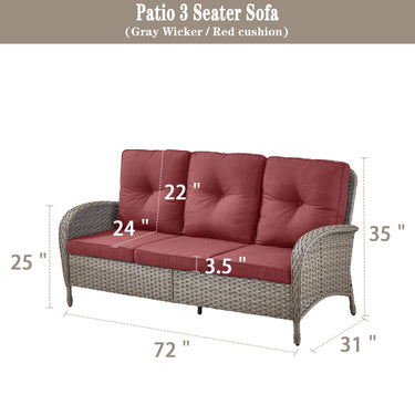 Outdoor Wicker Sofa, NDS Series - Belord