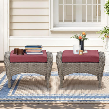 Outdoor Wicker Ottoman, NDS Series - Belord
