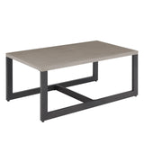48" Outdoor Metal Coffee Table – Heat-Resistant, Rust-Proof & Hidden Storage, GRS Series - Belord