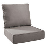 1 Set Outdoor Cushion, High Back and Deep Seating, 6" H x 24" W x 24" D - Belord