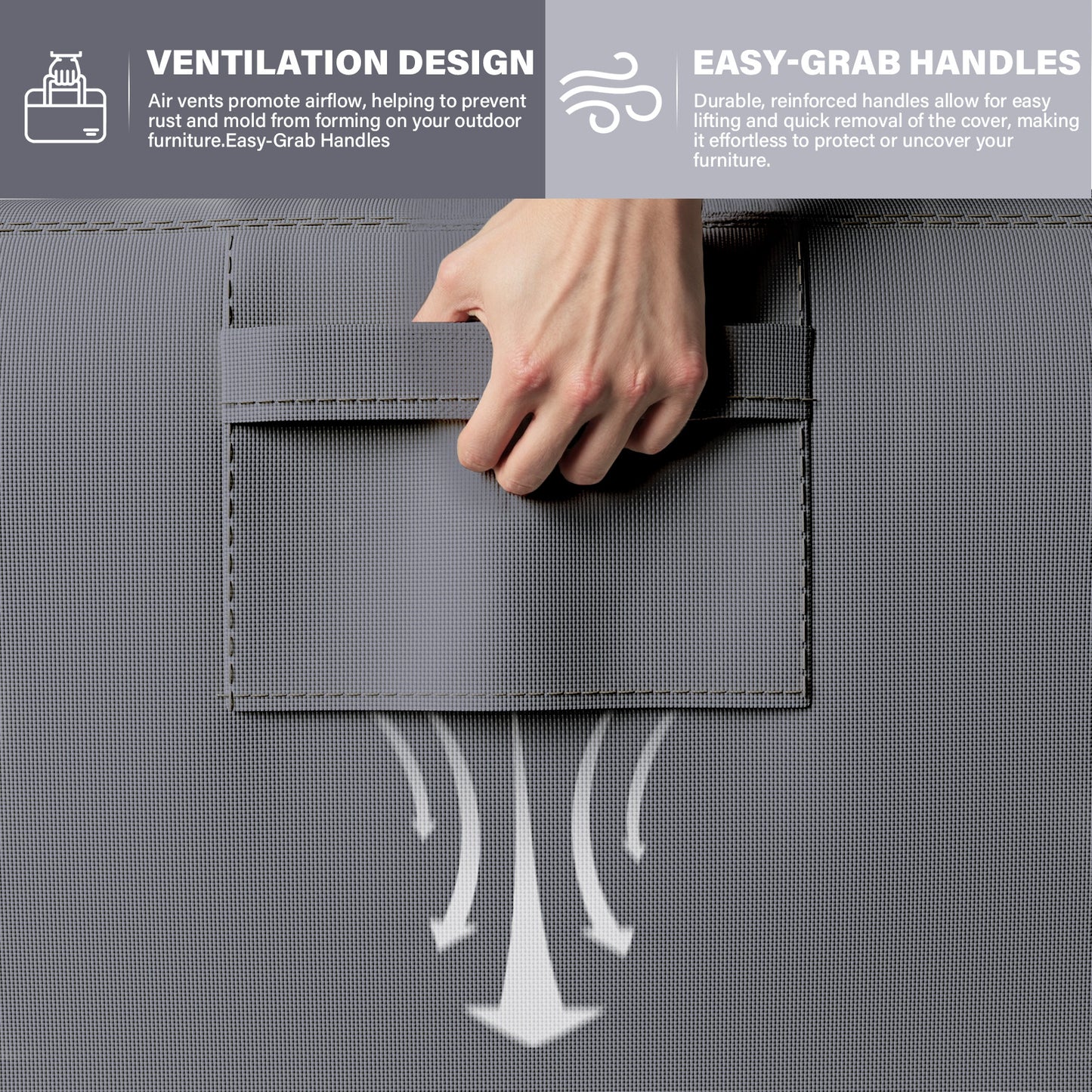 Patio Furniture Covers, 82 Inch L x 34 Inch W x 28 Inch H
