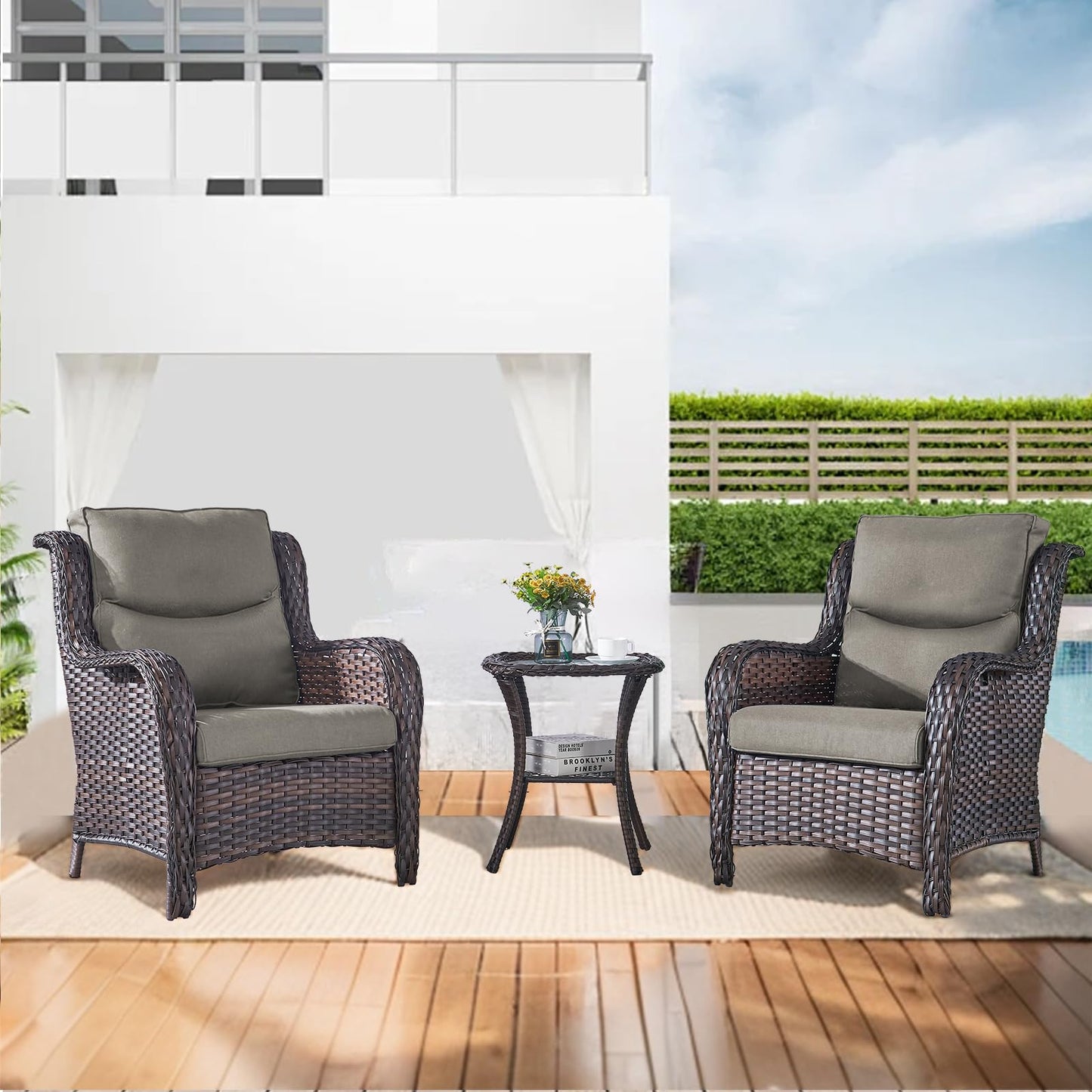 Save 40% - 1 Set High Back and Deep Seating Outdoor Cushion