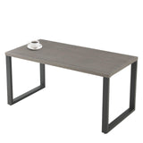 59" Rectangular Metal Coffee Table – Heat-Resistant, Rust-Proof & Storage, Modern Patio Furniture, GRS Series - Belord