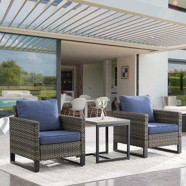 50 Lbs Rust-Resistant Metal Patio Side Table - Modern Square Design, GRS Series - Belord