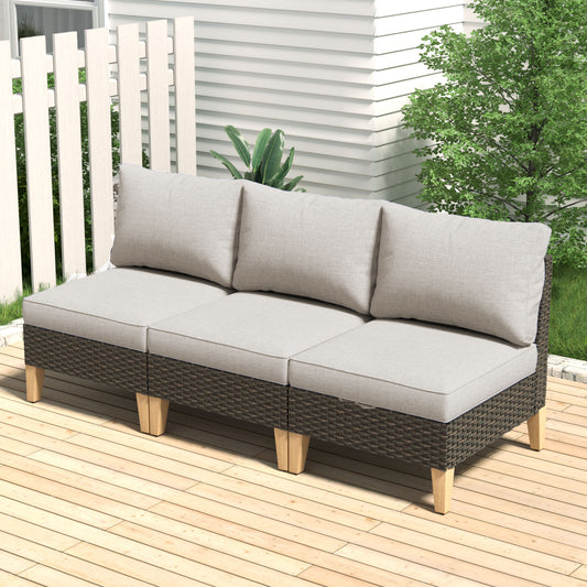 Save 70% - 3-Piece ModularSofa Wicker Outdoor | BLOC Series