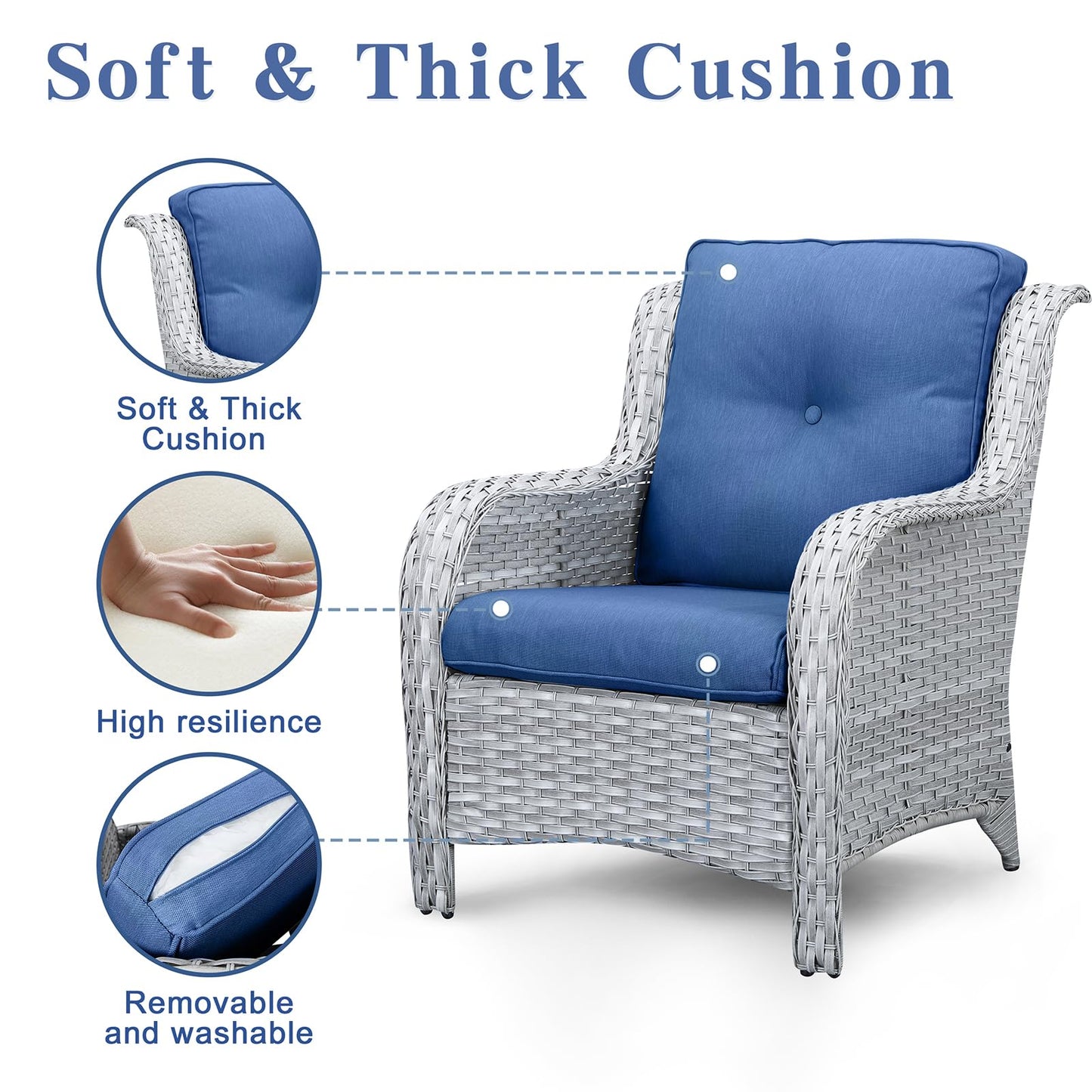Save 57% - Outdoor 2-Piece Patio Chairs, NTC Series
