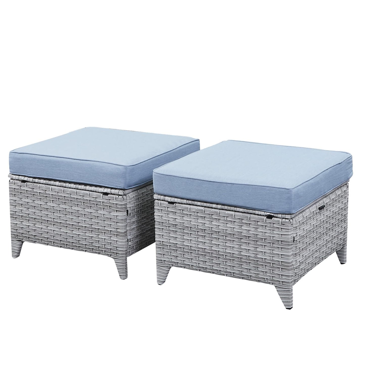 Outdoor PE Rattan Ottoman, NTC Series