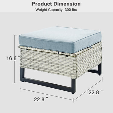 Save 50% - Outdoor 2-PC Ottoman, GRS Series - Belord