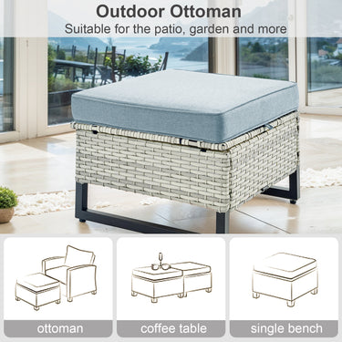 Save 50% - Outdoor 2-PC Ottoman, GRS Series - Belord