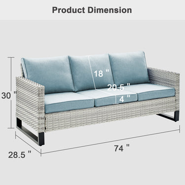 Outdoor Wicker Sofa, GRS Series - Belord