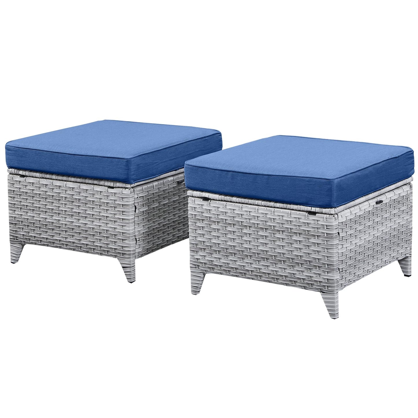 Outdoor PE Rattan Ottoman, NTC Series