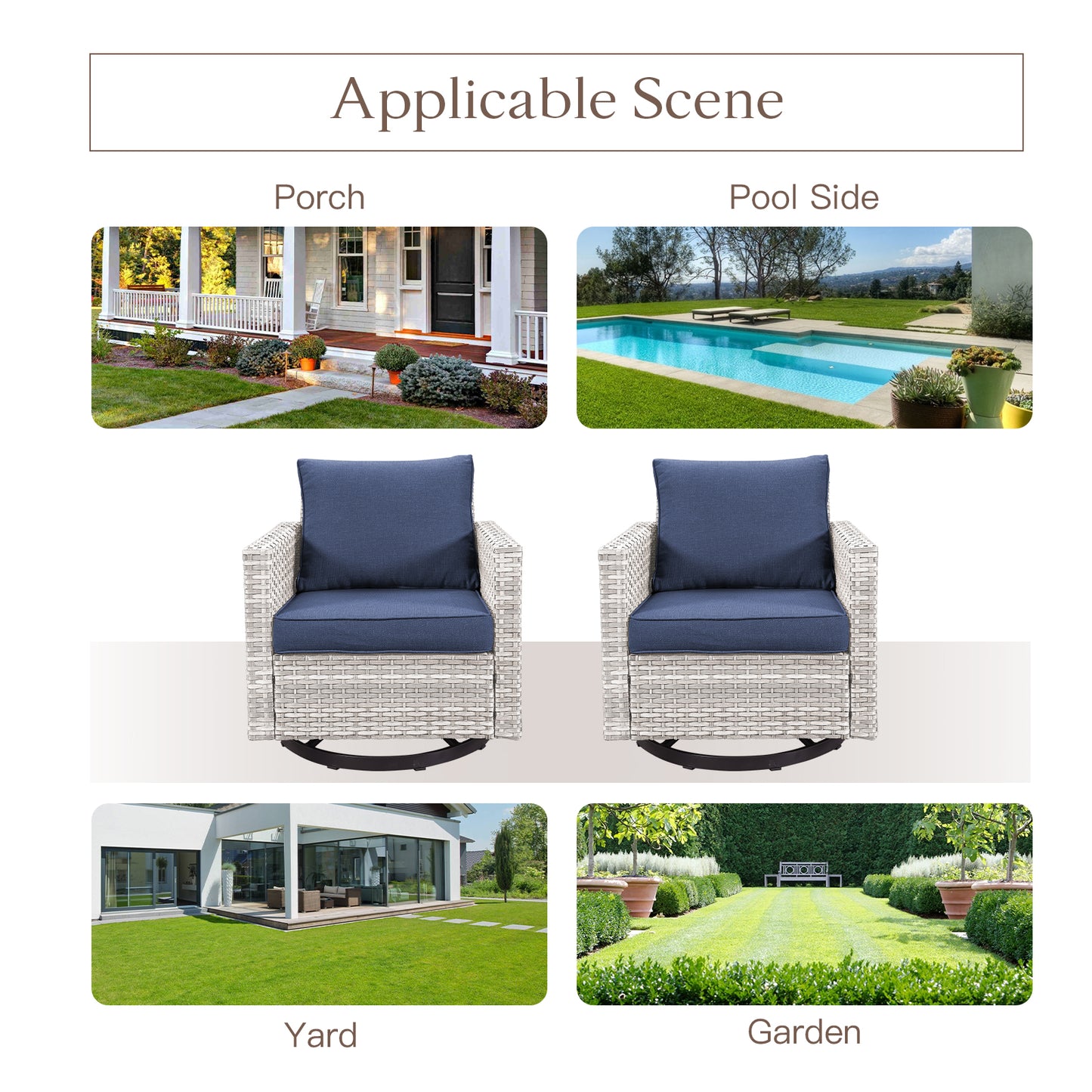 Save 30% - Outdoor Swivel Glider Chairs, GRS Series