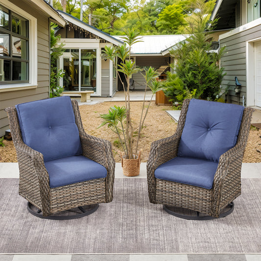 Save 60% - Outdoor 2-Piece Swivel Glider Chairs, NDC Series