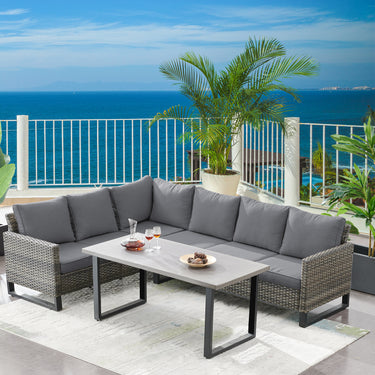 Save 50% - 7-Piece Large Sectional Set with Coffee Table, GRS Series - Belord