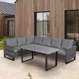 Save 50% - 7-Piece Large Sectional Set with Coffee Table, GRS Series - Belord