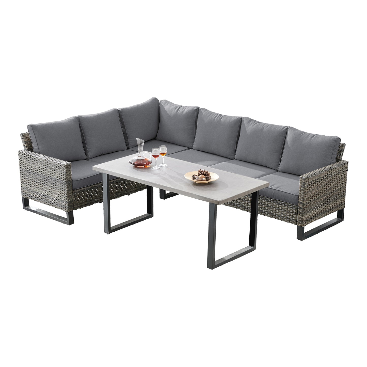 Save 50% - 7-Piece Large Sectional Set with Coffee Table, GRS Series