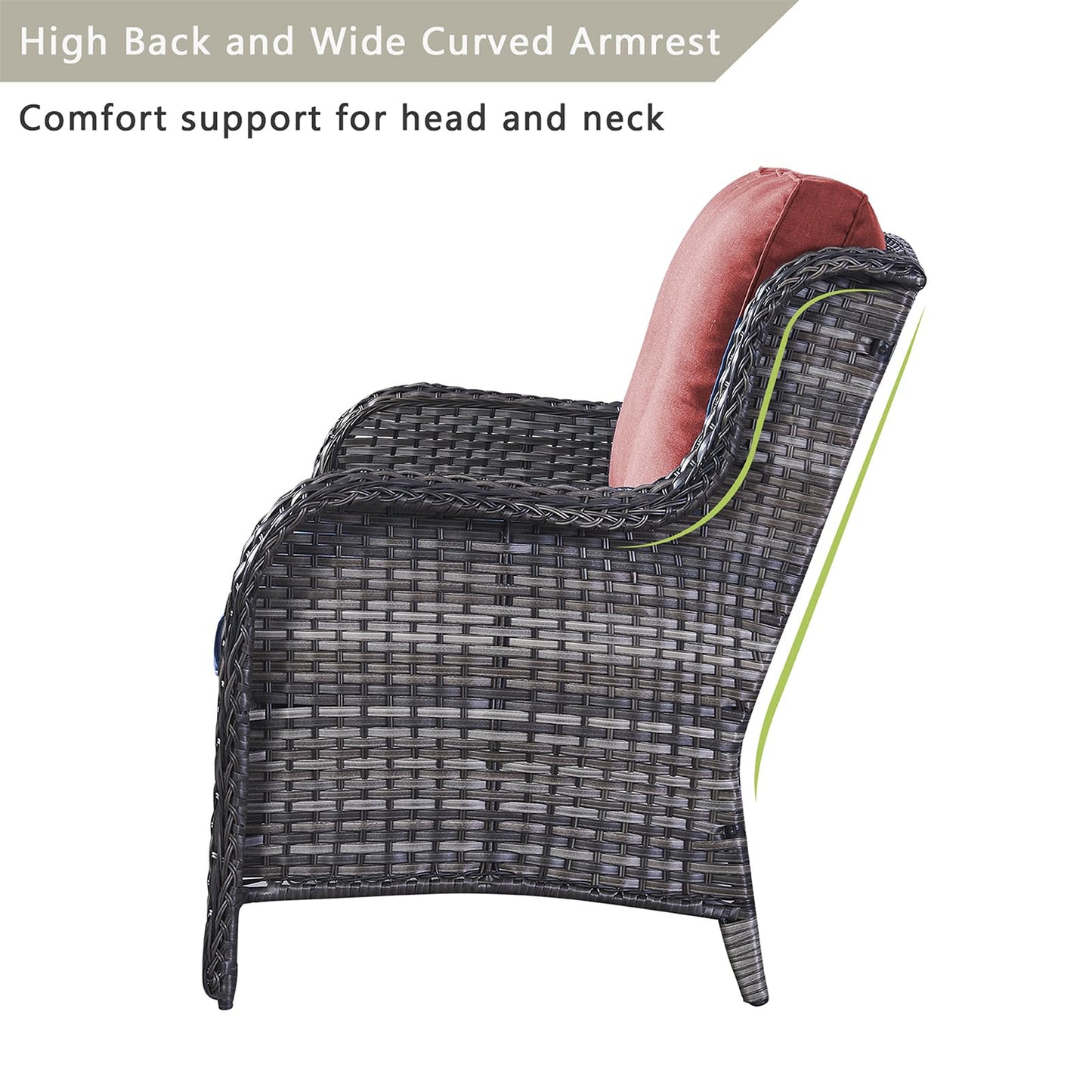 Save 50% - Outdoor PE Rattan Loveseat, NTC Series