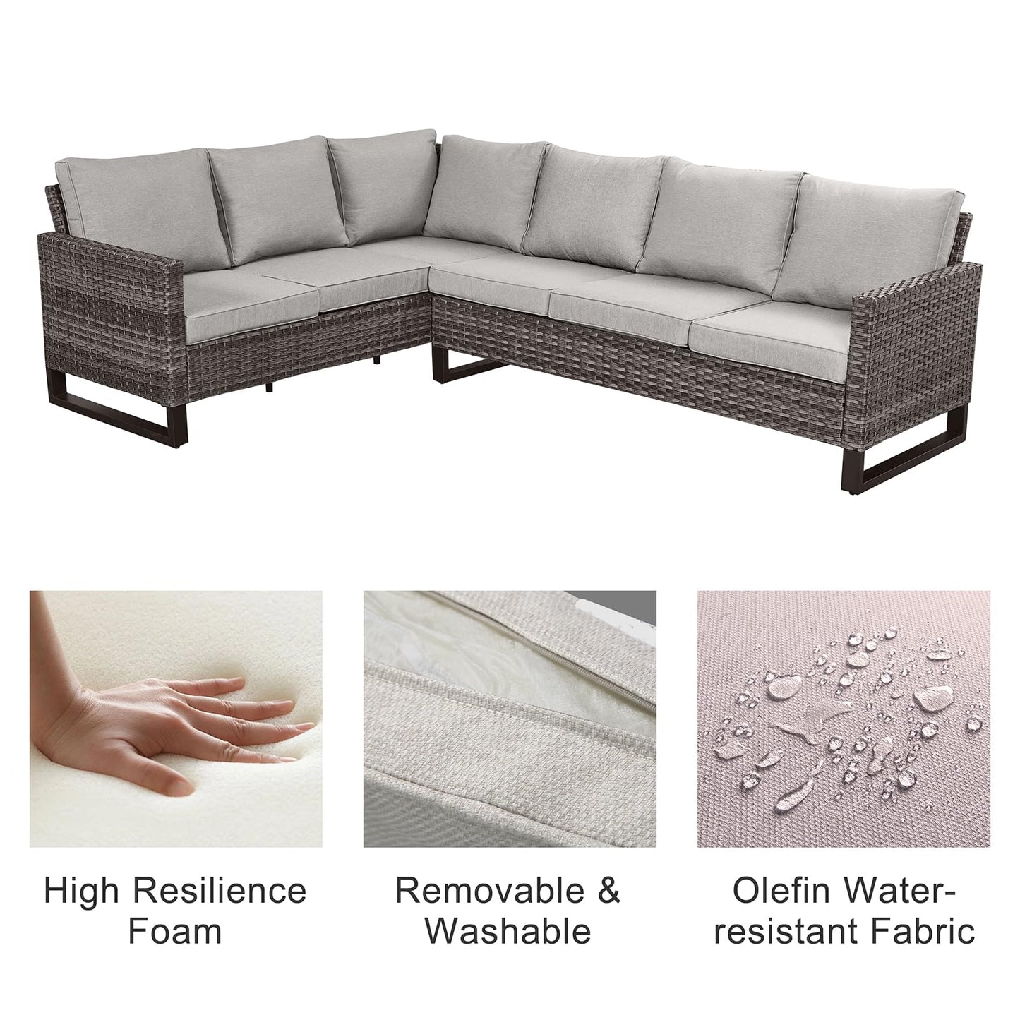 Save 40% - 6-Piece Large Sectional, GRS Series