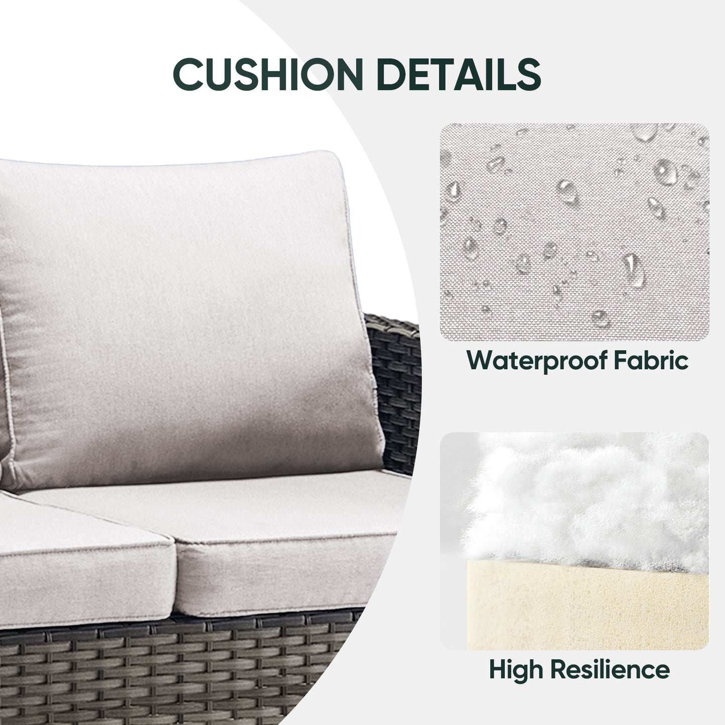 Outdoor Wicker Sofa, GRS Series - B2B Wholesale