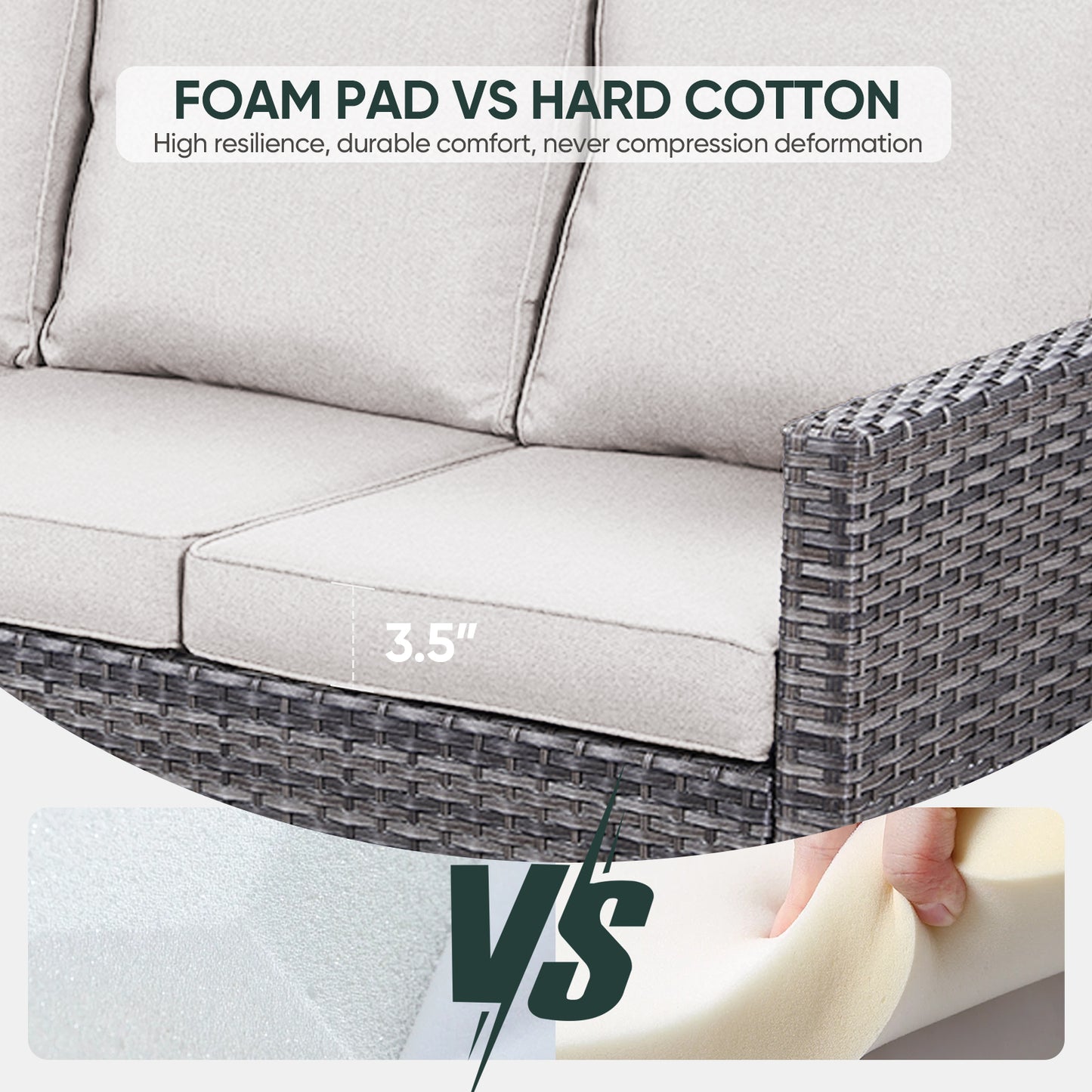 Outdoor Wicker Sofa, GRS Series - B2B Wholesale