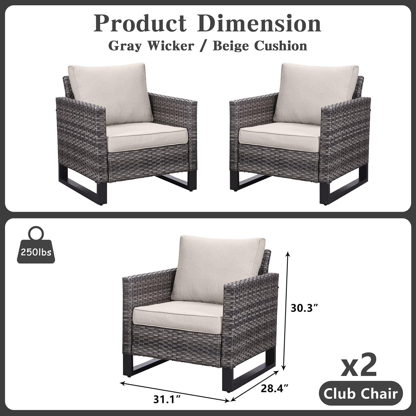 Save 50% - Outdoor Patio Chairs, GRS Series