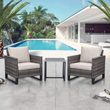 Patio Chairs Set with Side Table, GRS Series - Belord