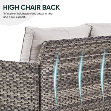 Outdoor Wicker Sofa, GRS Series - Belord