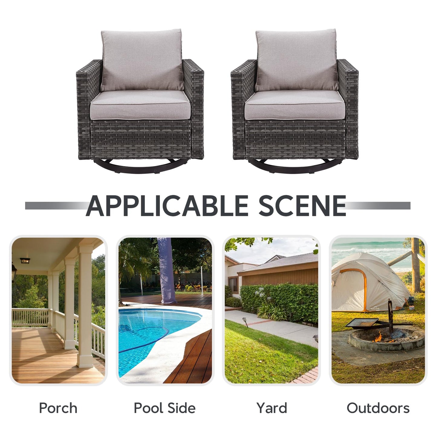 Save 30% - Outdoor Swivel Glider Chairs, GRS Series
