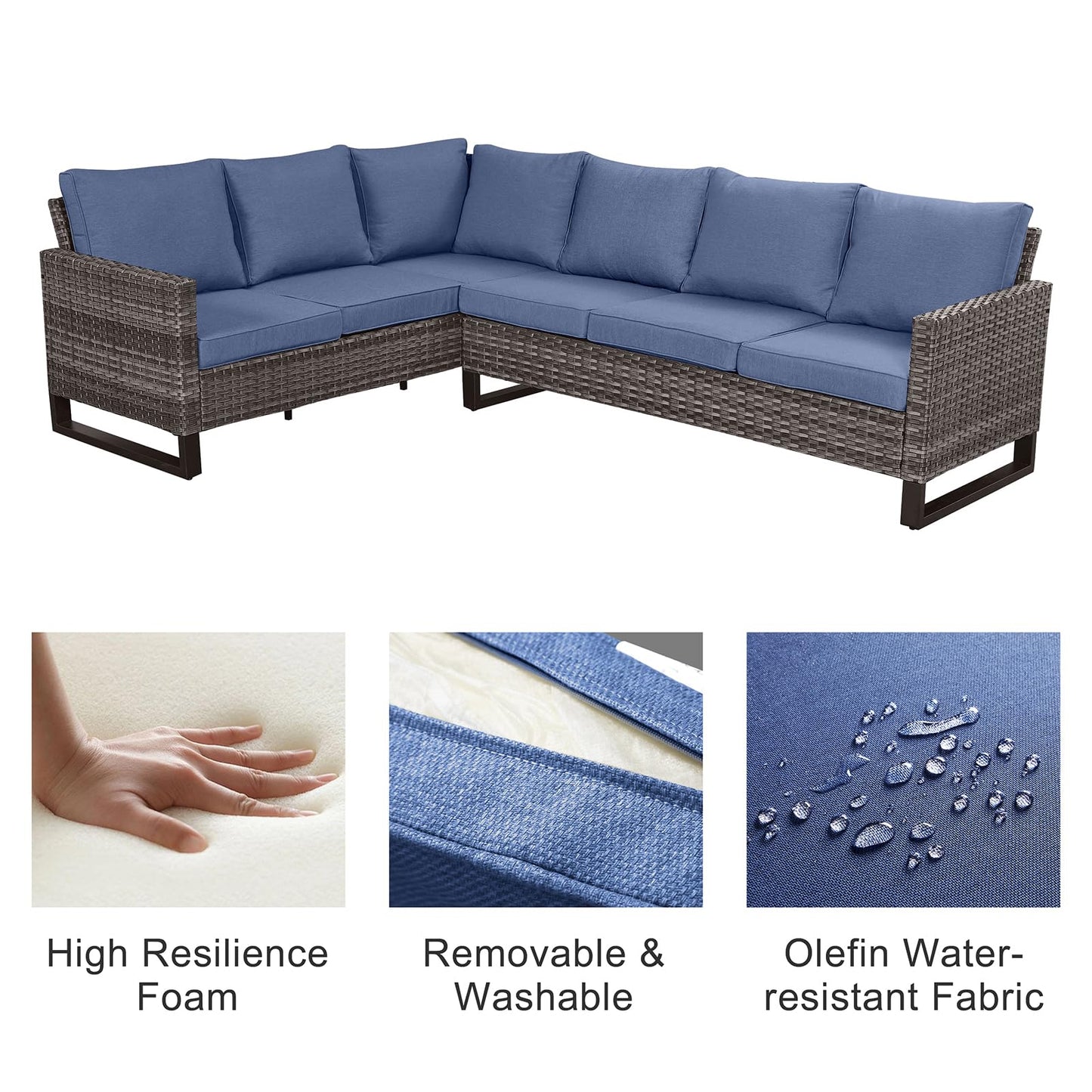 Save 40% - 6-Piece Large Sectional, GRS Series