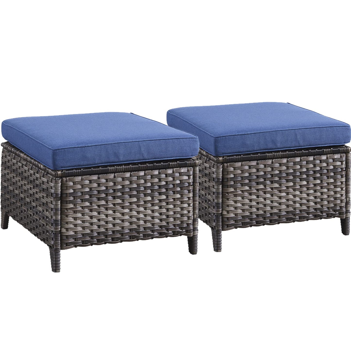 Outdoor PE Rattan Ottoman, NTC Series