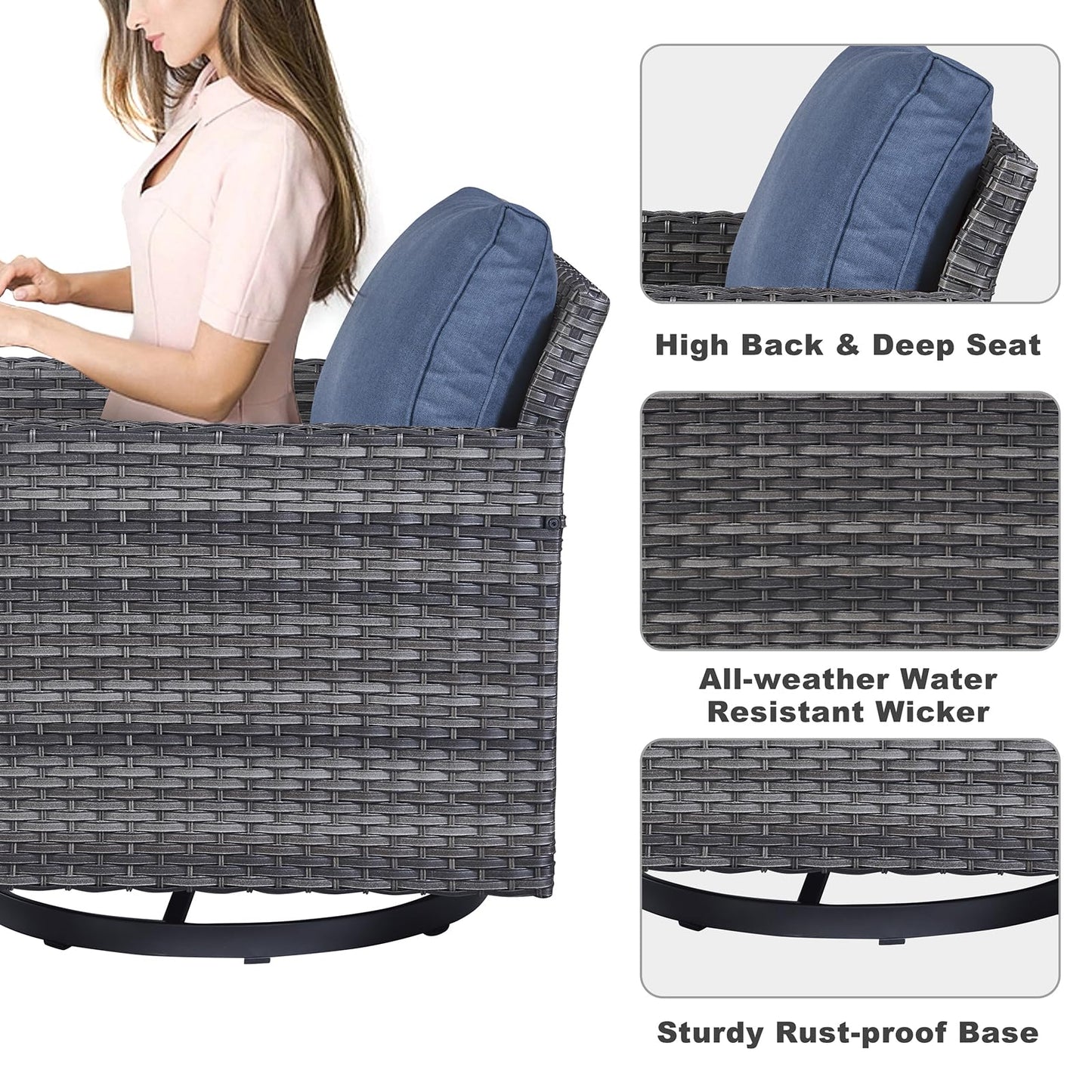 Save 30% - Outdoor Swivel Glider Chairs, GRS Series