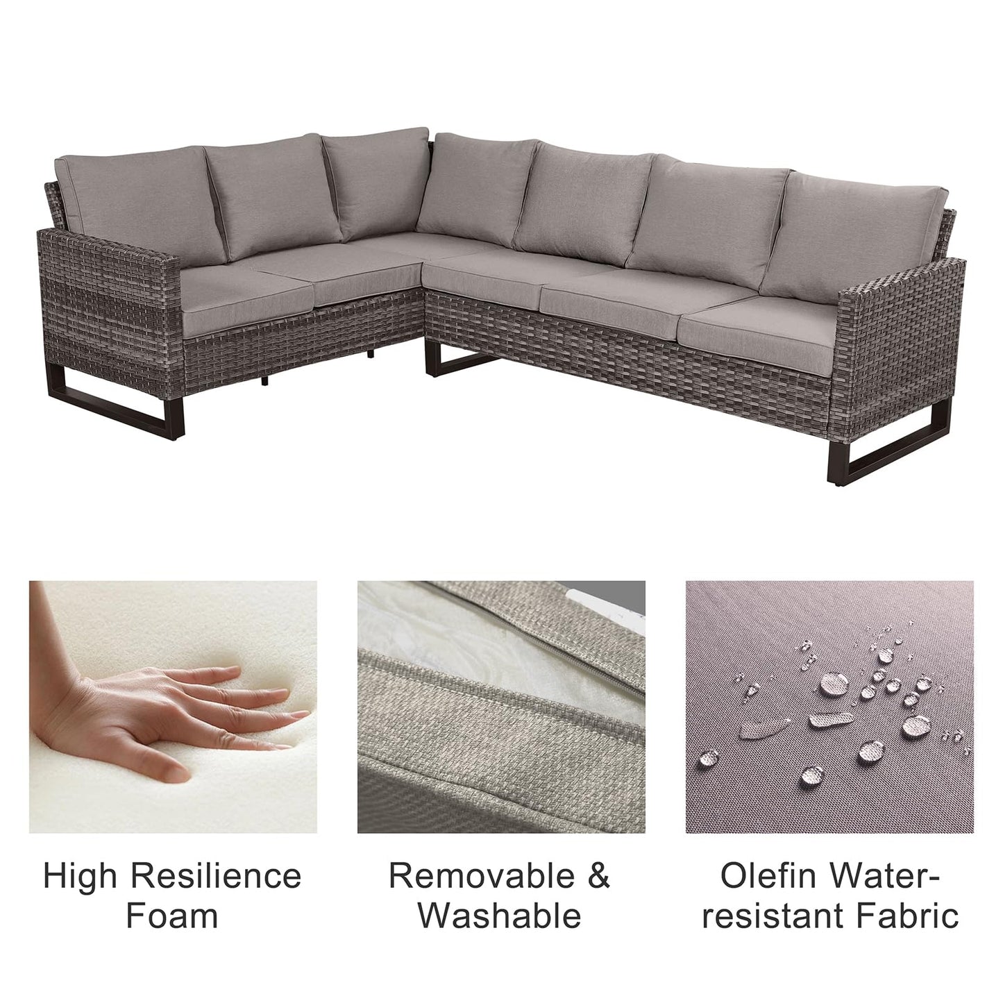 Save 40% - 6-Piece Large Sectional, GRS Series