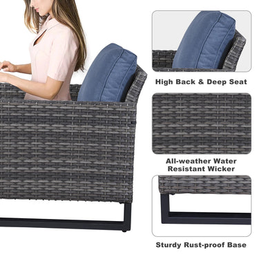 Patio Chairs Set with Side Table, GRS Series - Belord