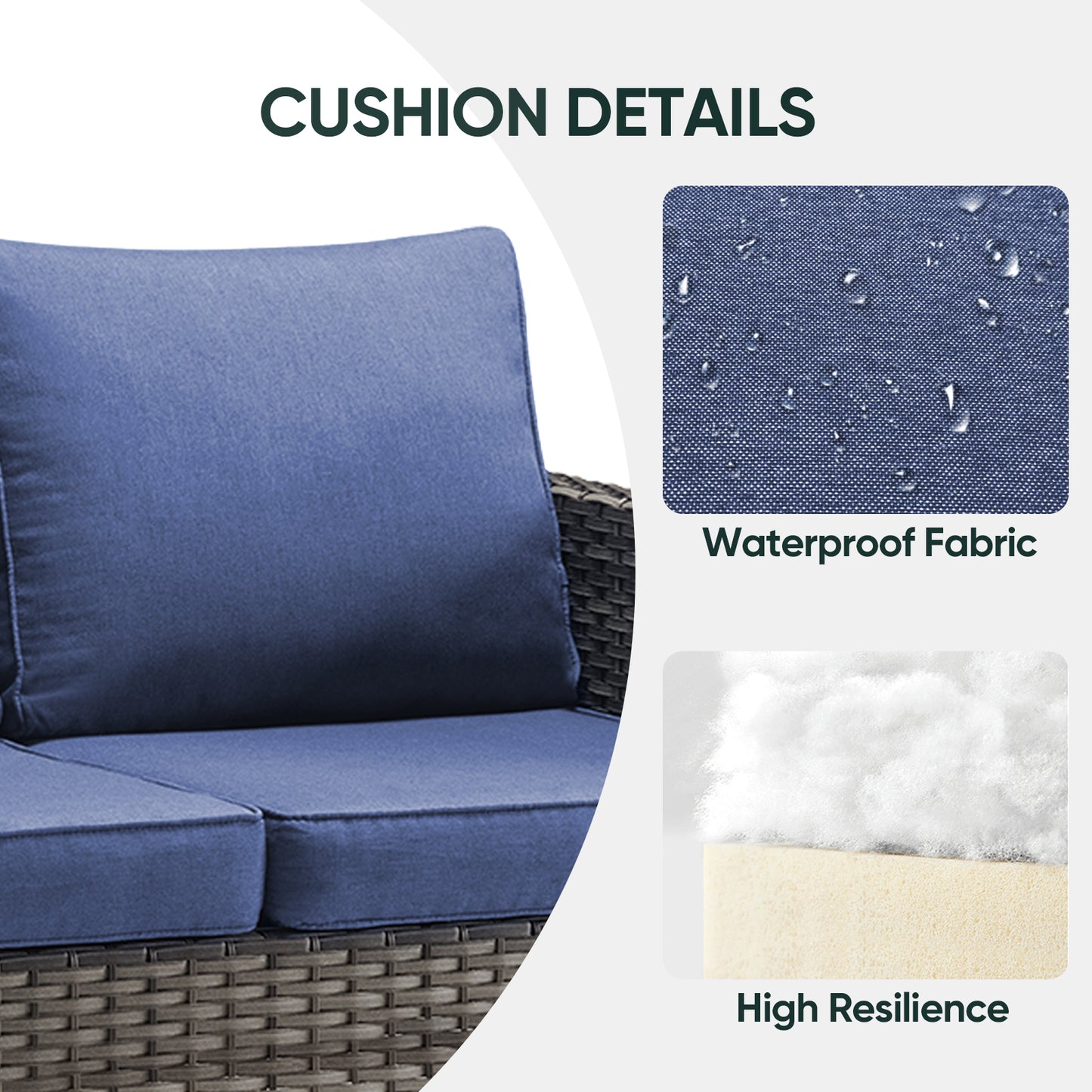 Outdoor Wicker Sofa, GRS Series - B2B Wholesale