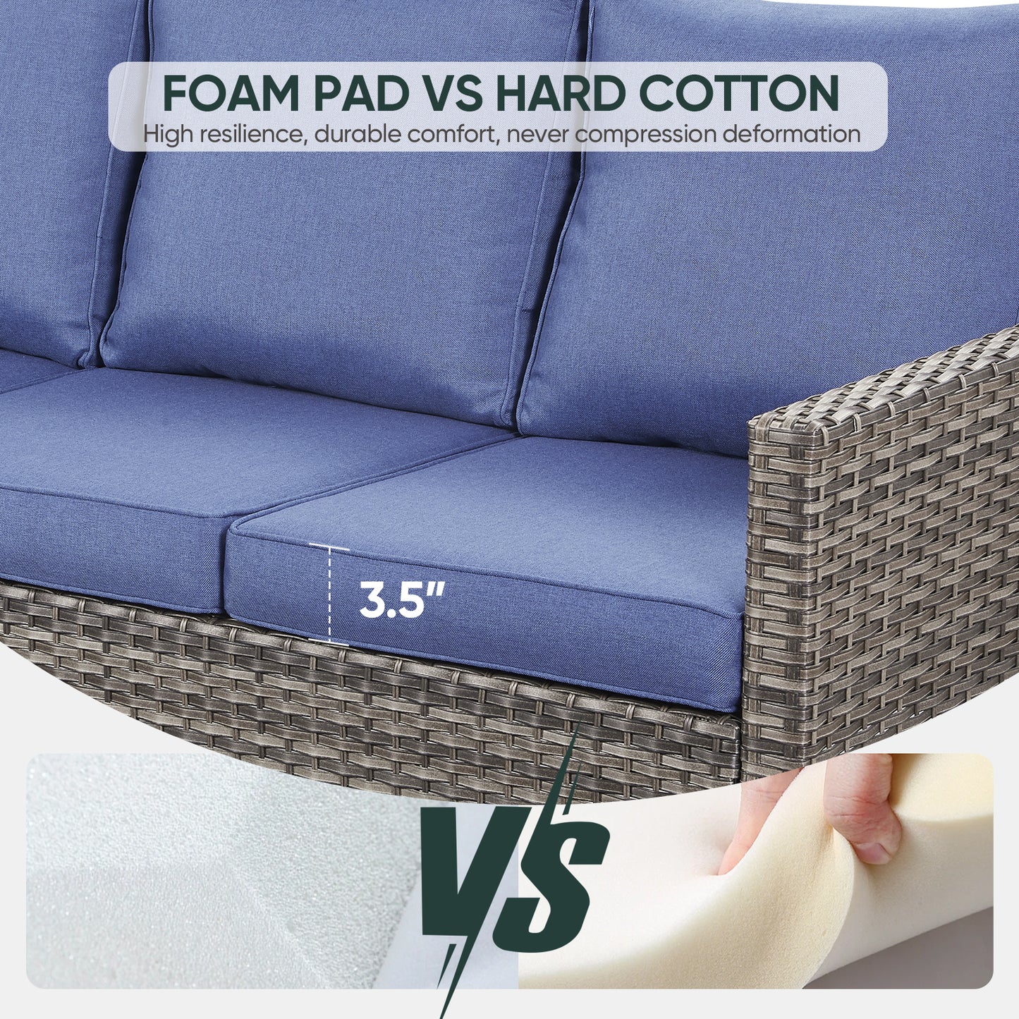 Outdoor Wicker Sofa, GRS Series - B2B Wholesale