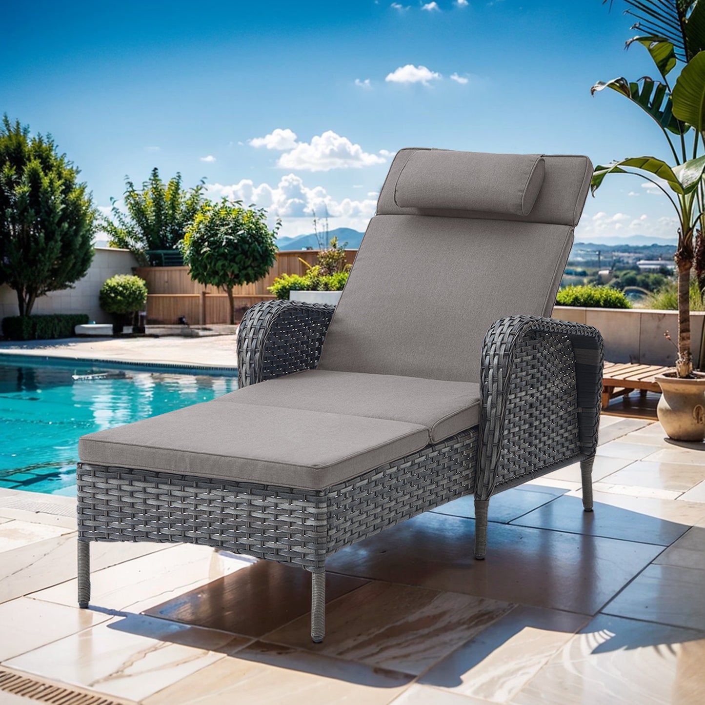Outdoor 5 Position Adjustable Chaise Longue 1 PC, NTC Series