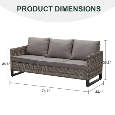 Outdoor Wicker Sofa, GRS Series - Belord