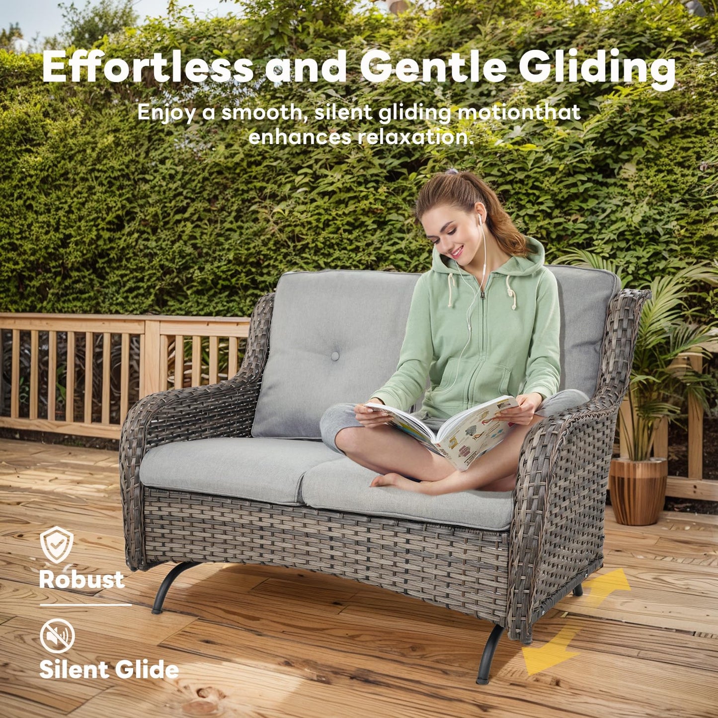 Outdoor Glider Loveseat, NTC Series