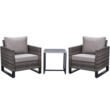Patio Chairs Set with Side Table, GRS Series - Belord