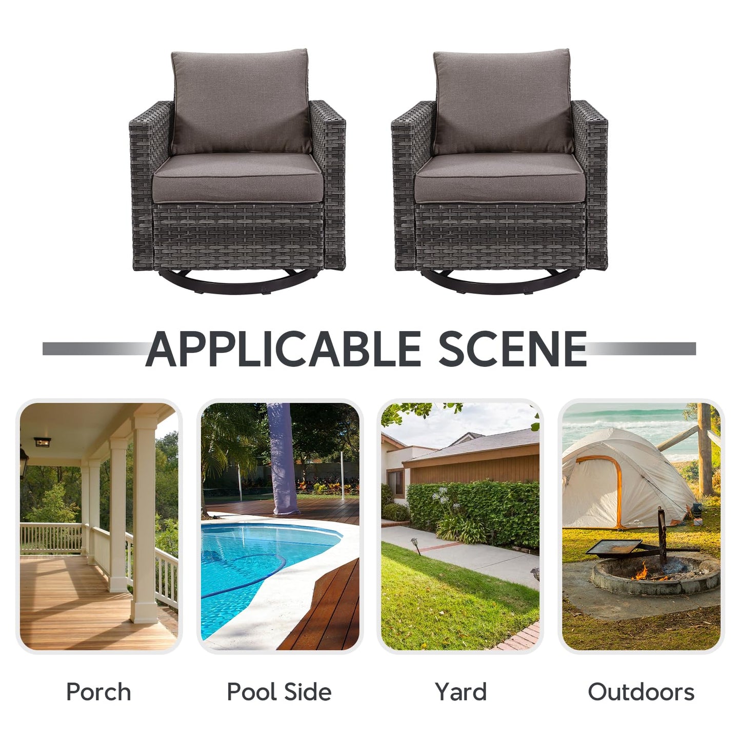 Save 30% - Outdoor Swivel Glider Chairs, GRS Series