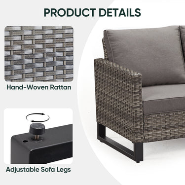 Outdoor Wicker Sofa, GRS Series - Belord