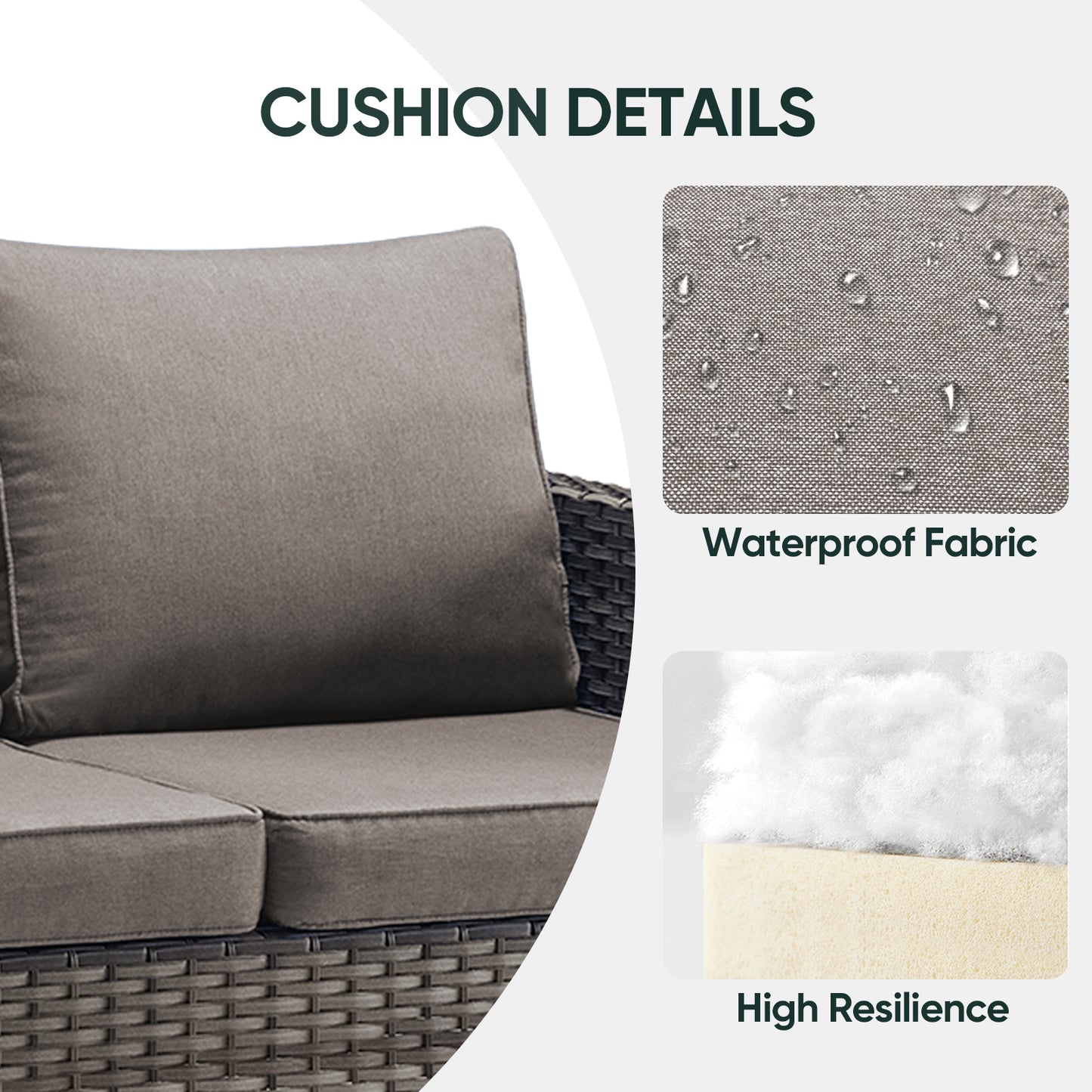 Outdoor Wicker Sofa, GRS Series - B2B Wholesale